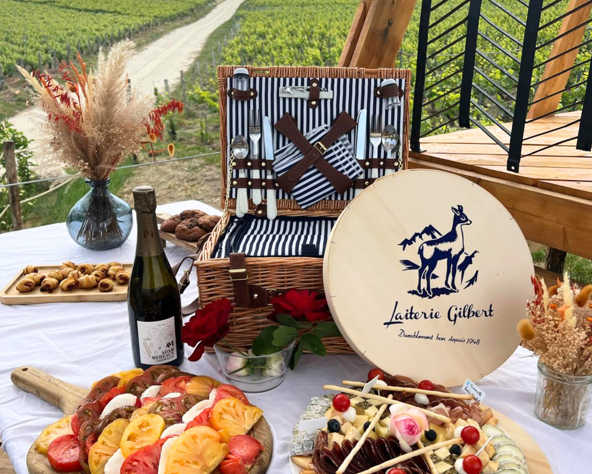 Déjeuner dans les vignes